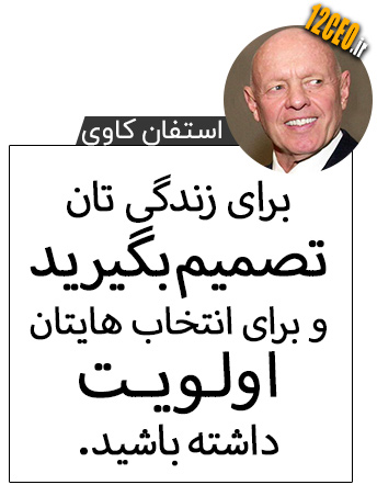 استفان کاوی و اهمیت اولویت بندی برای تصمیم گیری